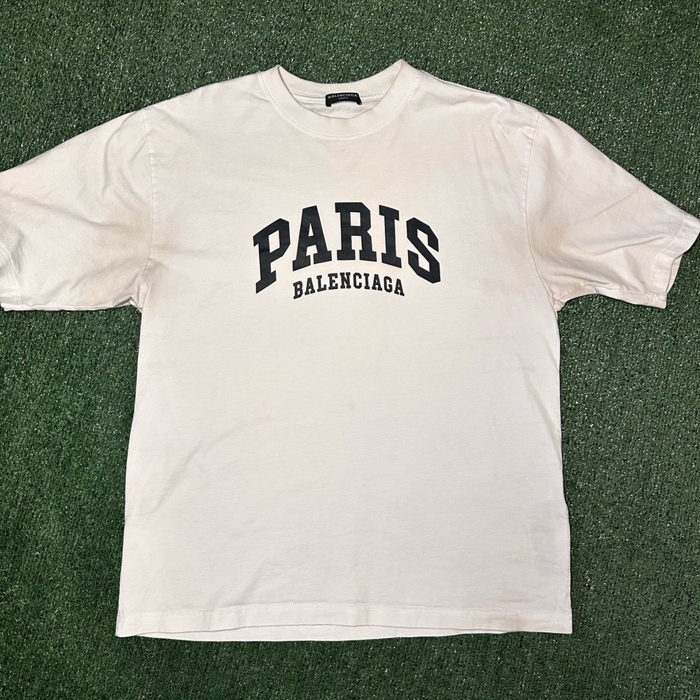 Balenciaga Tops | unisex Balenciaga Paris Short Sleeve T-Shirt